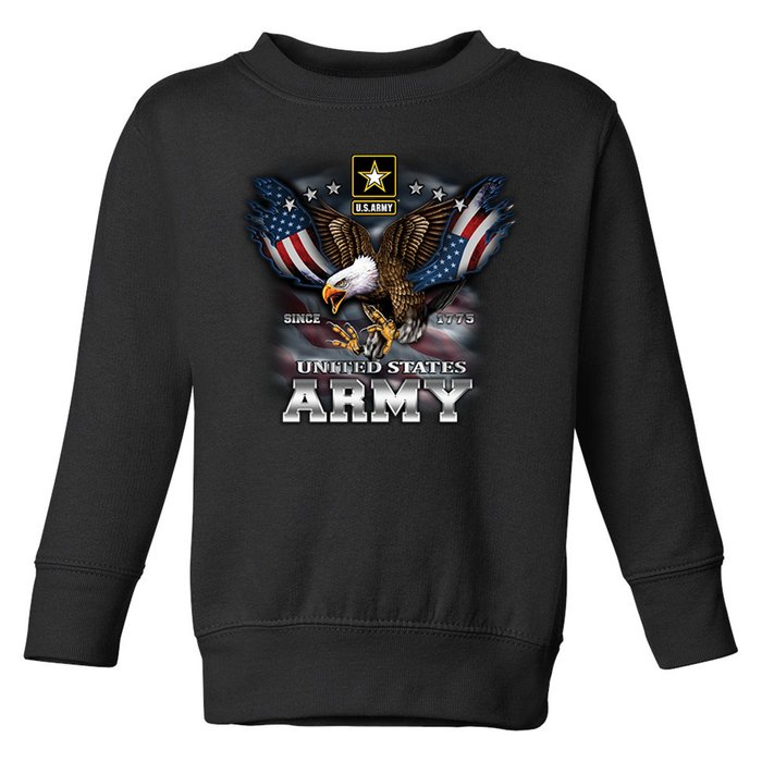 U.S. Army Eagle And Flag Toddler Sweatshirt