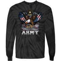 U.S. Army Eagle And Flag Tie-Dye Long Sleeve Shirt