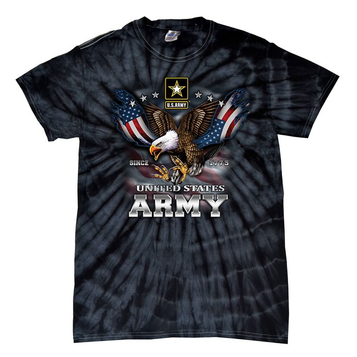 U.S. Army Eagle And Flag Tie-Dye T-Shirt