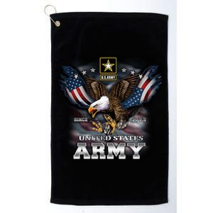 U.S. Army Eagle And Flag Platinum Collection Golf Towel