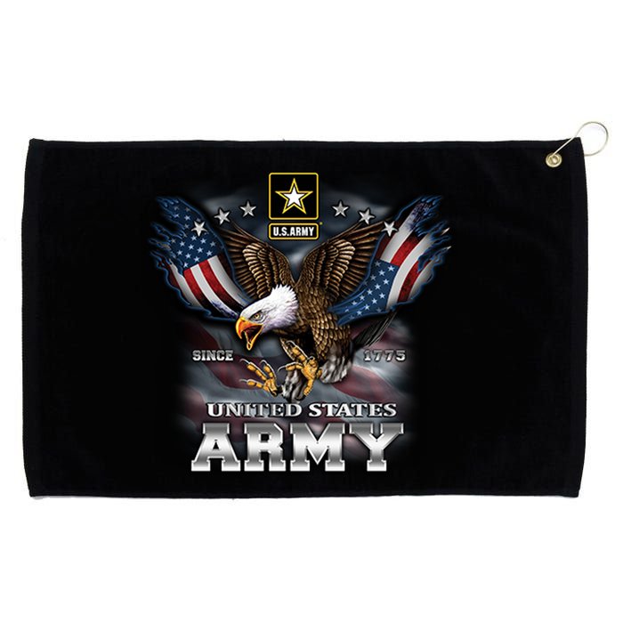 U.S. Army Eagle And Flag Grommeted Golf Towel