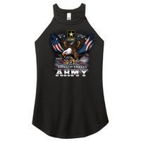 U.S. Army Eagle And Flag Women's Perfect Tri Rocker Tank