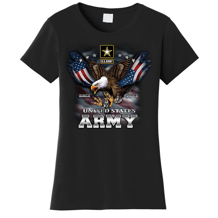 U.S. Army Eagle And Flag Women's T-Shirt