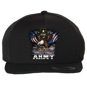 U.S. Army Eagle And Flag Wool Snapback Cap