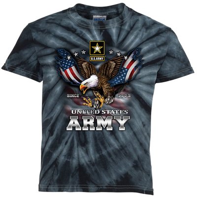 U.S. Army Eagle And Flag Kids Tie-Dye T-Shirt