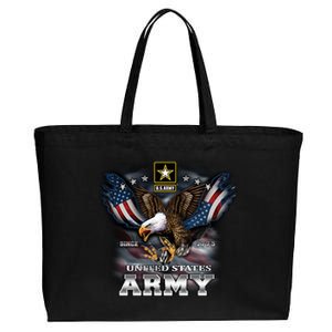 U.S. Army Eagle And Flag Cotton Canvas Jumbo Tote