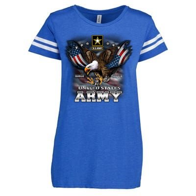 U.S. Army Eagle And Flag Enza Ladies Jersey Football T-Shirt