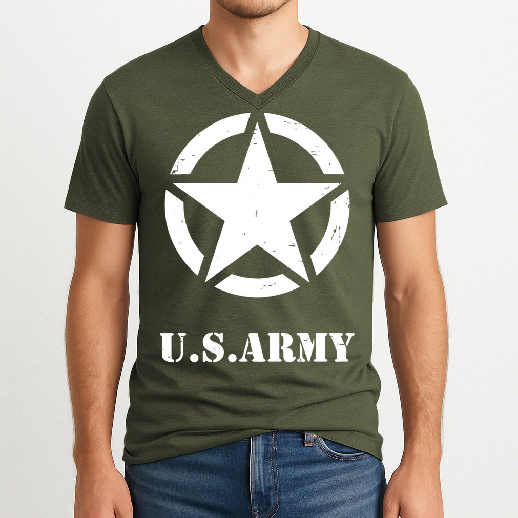 U.S. Army Emblem V-Neck T-Shirt