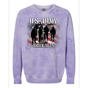 U.S. Army Flag Troops Colorblast Crewneck Sweatshirt