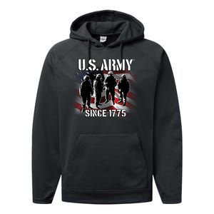 U.S. Army Flag Troops Performance Fleece Hoodie