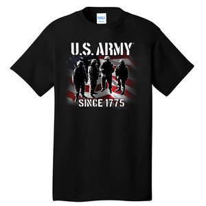 U.S. Army Flag Troops Tall T-Shirt