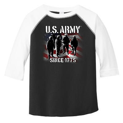 U.S. Army Flag Troops Toddler Fine Jersey T-Shirt