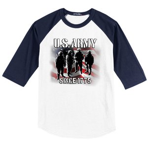 U.S. Army Flag Troops Baseball Sleeve Shirt