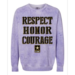 U.S. Army Respect Honor Courage Colorblast Crewneck Sweatshirt