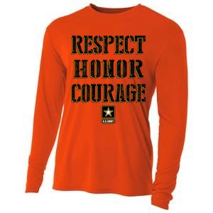 U.S. Army Respect Honor Courage Cooling Performance Long Sleeve Crew