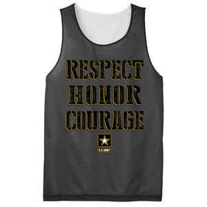 U.S. Army Respect Honor Courage Mesh Reversible Basketball Jersey Tank