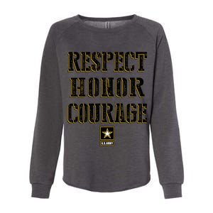 U.S. Army Respect Honor Courage Womens California Wash Sweatshirt