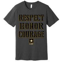 U.S. Army Respect Honor Courage Premium T-Shirt