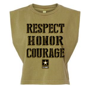 U.S. Army Respect Honor Courage Garment-Dyed Women's Muscle Tee