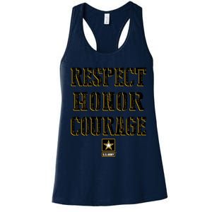 U.S. Army Respect Honor Courage Women's Racerback Tank