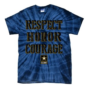 U.S. Army Respect Honor Courage Tie-Dye T-Shirt