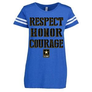 U.S. Army Respect Honor Courage Enza Ladies Jersey Football T-Shirt