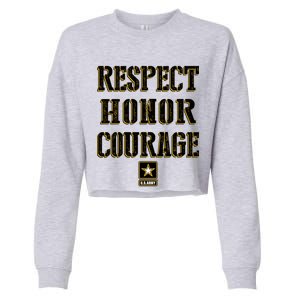 U.S. Army Respect Honor Courage Cropped Pullover Crew