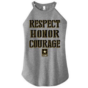 U.S. Army Respect Honor Courage Women's Perfect Tri Rocker Tank