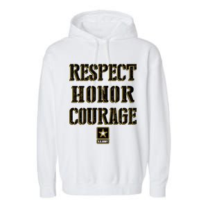 U.S. Army Respect Honor Courage Garment-Dyed Fleece Hoodie