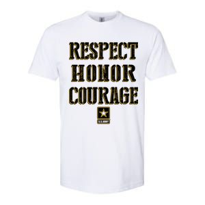 U.S. Army Respect Honor Courage Softstyle CVC T-Shirt