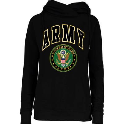 U.S. Army Seal Womens Funnel Neck Pullover Hood