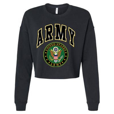 U.S. Army Seal Cropped Pullover Crew