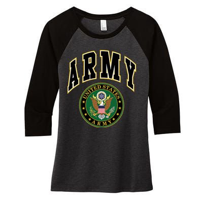 U.S. Army Seal Women's Tri-Blend 3/4-Sleeve Raglan Shirt