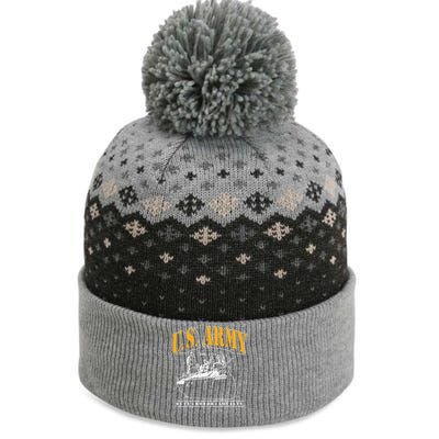 U.S. Army Tank Duty Honor Loyalty The Baniff Cuffed Pom Beanie