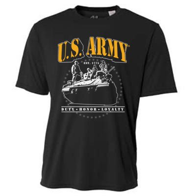 U.S. Army Tank Duty Honor Loyalty Cooling Performance Crew T-Shirt