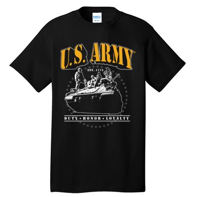 U.S. Army Tank Duty Honor Loyalty Tall T-Shirt