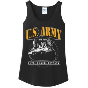 U.S. Army Tank Duty Honor Loyalty Ladies Essential Tank