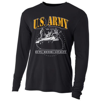 U.S. Army Tank Duty Honor Loyalty Cooling Performance Long Sleeve Crew