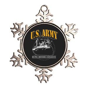 U.S. Army Tank Duty Honor Loyalty Metallic Star Ornament