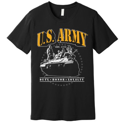 U.S. Army Tank Duty Honor Loyalty Premium T-Shirt