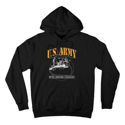 U.S. Army Tank Duty Honor Loyalty Tall Hoodie