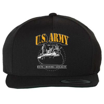 U.S. Army Tank Duty Honor Loyalty Wool Snapback Cap