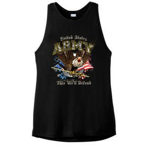 U.S. Army This We Will Defend Ladies PosiCharge Tri-Blend Wicking Tank