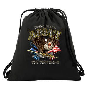 U.S. Army This We Will Defend Drawstring Bag