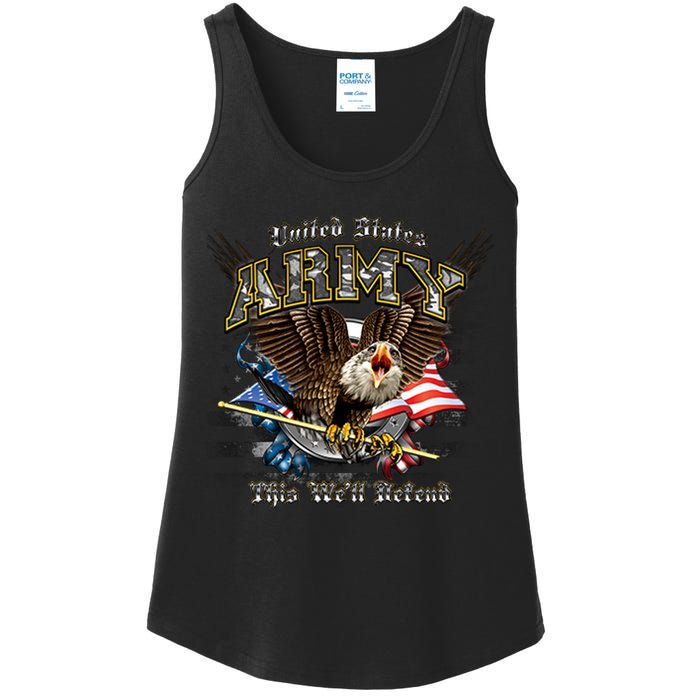 U.S. Army This We Will Defend Ladies Essential Tank