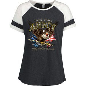 U.S. Army This We Will Defend Enza Ladies Jersey Colorblock Tee