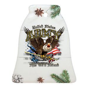 U.S. Army This We Will Defend Ceramic Bell Ornament