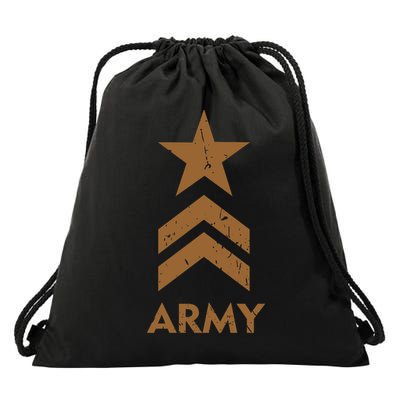 U.S. Army Vintage Distressed Drawstring Bag