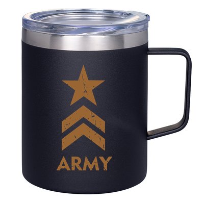 U.S. Army Vintage Distressed 12oz Stainless Steel Coffee Mug