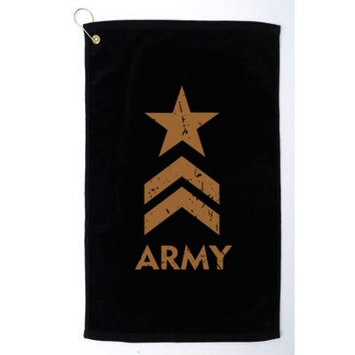 U.S. Army Vintage Distressed Platinum Collection Golf Towel